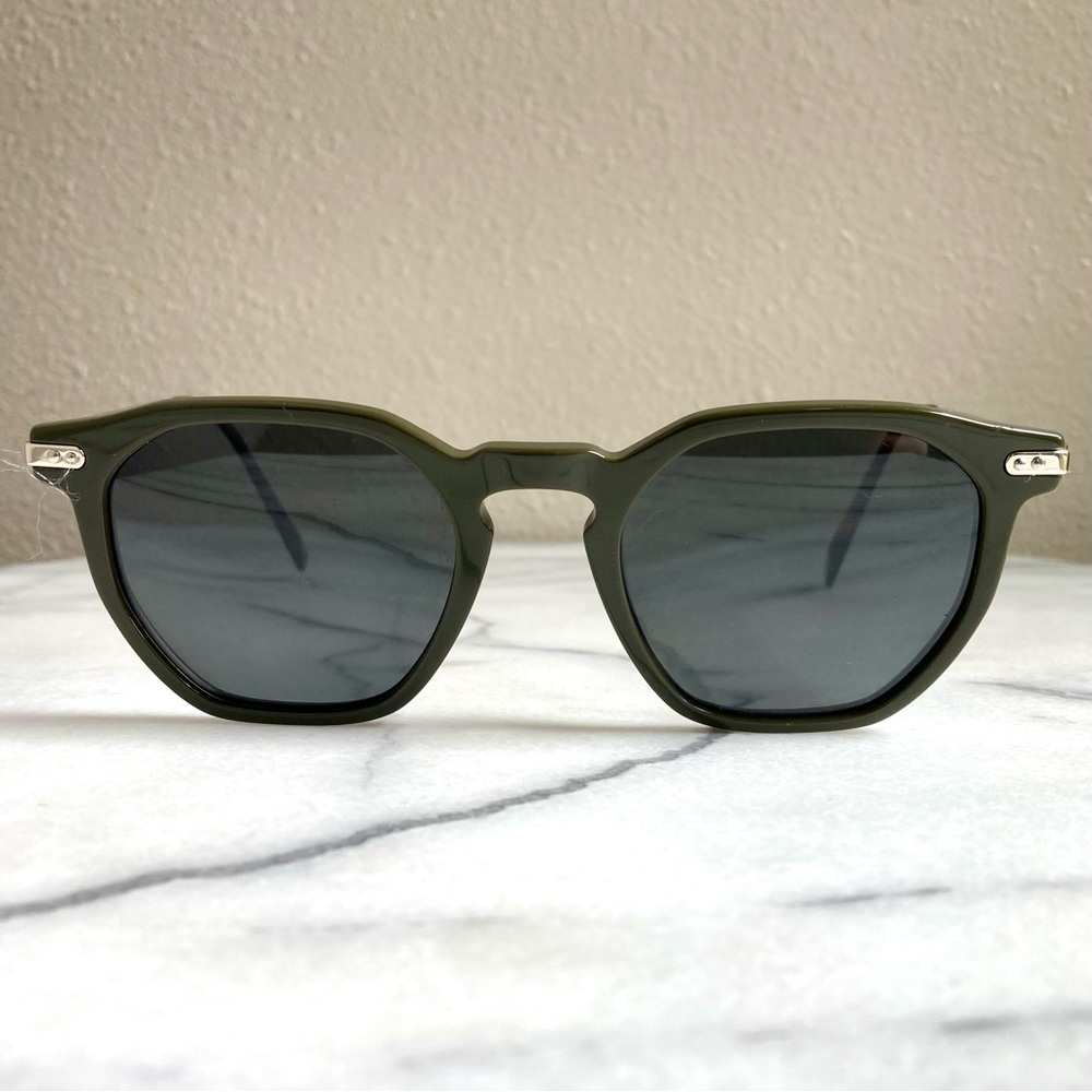 Warby Parker Rustin M | Olive Green Frame Black Lenses Sunglasses